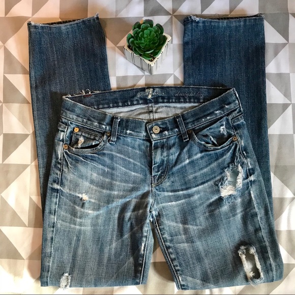 7 For All Mankind Denim - 7FAM distressed jeans